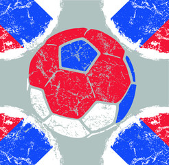 Russia soccer ball goal Print embroidery graphic design vector art