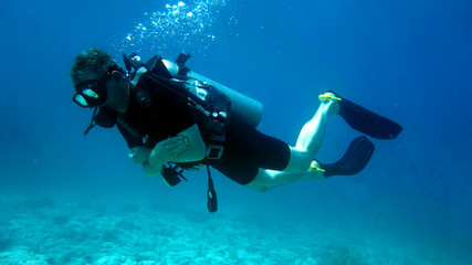 scuba diver underwater 