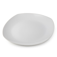 white plate isolated on white background