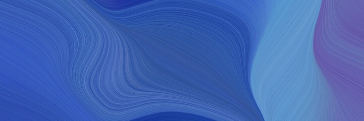 art decorative curves graphic with steel blue, corn flower blue and slate blue colors