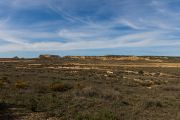 bardenas reales natural park in navarra, spain