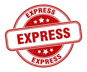 express stamp. express round grunge sign. label