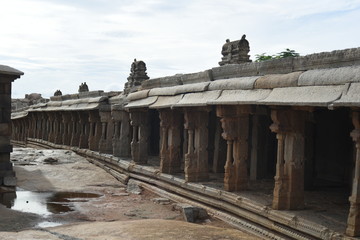 Obraz premium Veerabhadra Temple, Lepakshi, Karnataka, India 