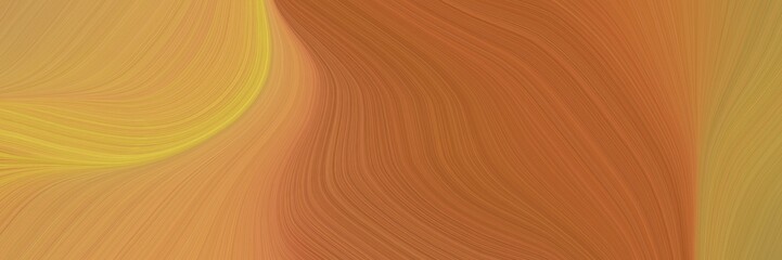 creative decorative curves design with coffee, peru and pastel orange colors