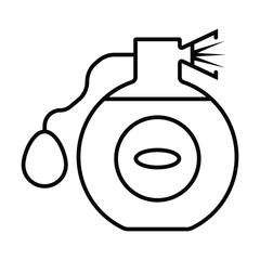 Perfume line icon, fragrance and cosmetic, aroma sign, vector