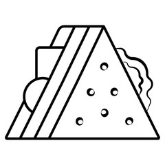 Sandwich icon vector illustration photo