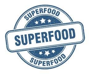 superfood stamp. superfood round grunge sign. label