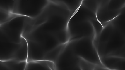 Futuristic point dark black wave animation Digital of particles 3d rendering