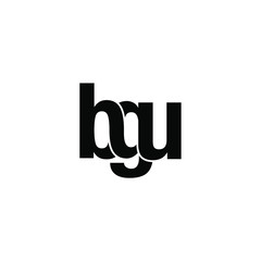 bgu letter original monogram logo design © ahmad ayub prayitno