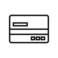 Fototapeta premium credit card icon, line style