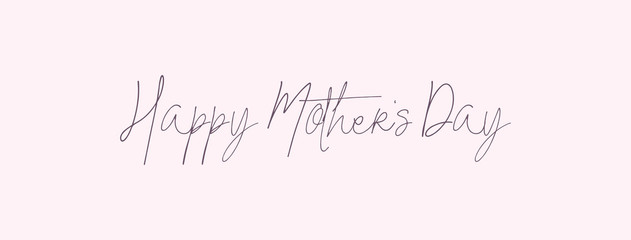 Happy Mother's Day in calligraphic style