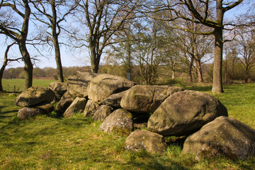 Big Dolmen of the Netherlands, Dolmen D16 in the Dutch province of Drenthe near the town of Balloo.