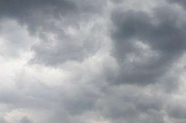 Obraz premium storm raining clouds over the sky for background.