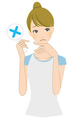 女性インストラクターのイラスト