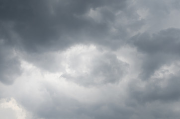storm raining clouds over the sky for background.