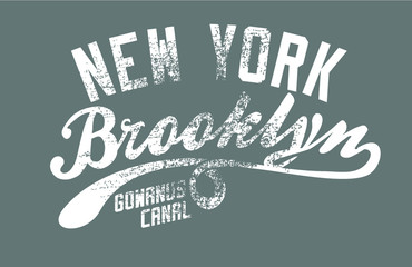 New York Brooklyn College Athletic sports Print embroidery graphic design vector art