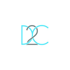 d2c letter original monogram logo design