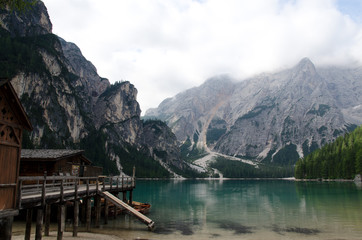 landscapes of the dolomites in trentino: val fiscalina, val pusteria and val di braies