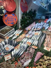 fresh fish at the market