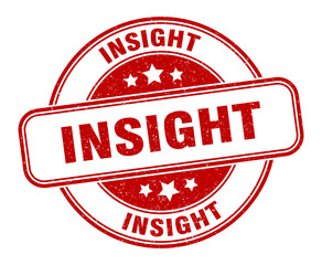 insight stamp. insight round grunge sign. label