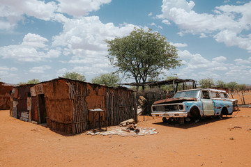 Fototapeta na wymiar Typical native shack, Namibia, Africa