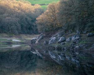 Quiet Autumn Sunset on the River
