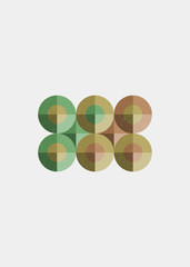 Colour Dots Universe Logo art design illustration