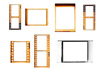  (35,120 mm.) film collections frame.With white space.film camera.
