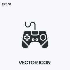 Game controller, console, joystick vector icon illustration. Ui/Ux. Premium quality.