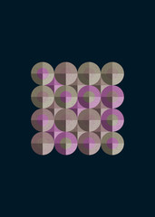 Fototapeta premium Colour Dots Universe Logo art design illustration