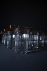 Glass of vodka with bread 12