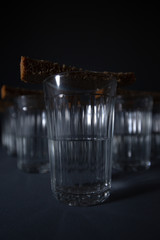 Glass of vodka with bread 10