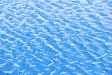 Blue water reflection With daylight during the day.soft focus.
