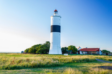 Fototapeta na wymiar Långe Jan lighthouse on Island of Öland, Sweden