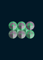 Colour Dots Universe Logo art design illustration