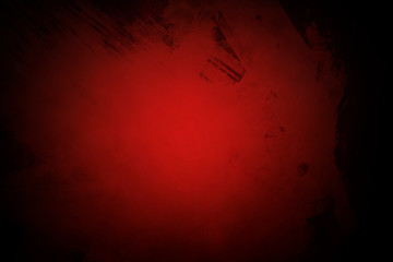 red and black grunge texture or background, vignette borders
