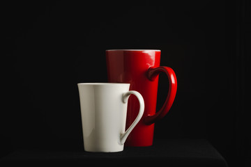 Couple cup on dark