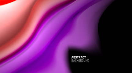 Liquid colors fluid gradients on black background
