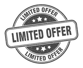 Obraz premium limited offer stamp. limited offer round grunge sign. label
