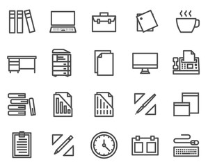 business and office icons.