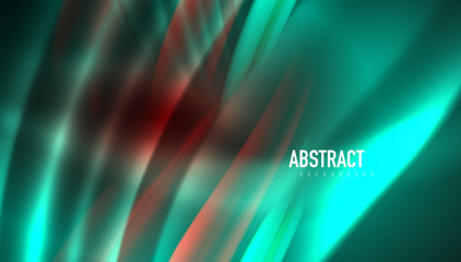 Naklejka premium Fluid wave lines background. Trendy abstract layout template for business or technology presentation, internet poster or web brochure cover, wallpaper