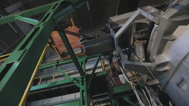 Automated copper feed line to the furnace