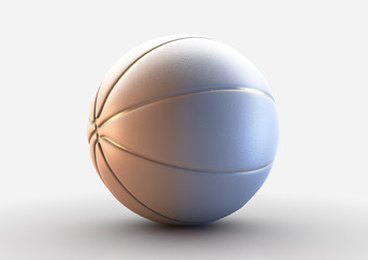 White And Gold Basketball Concept