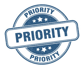 priority stamp. priority round grunge sign. label