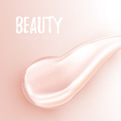 Template card for beauty makeup artist