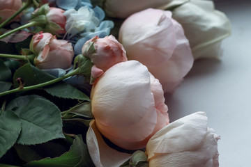 pastel pink rose bouquet