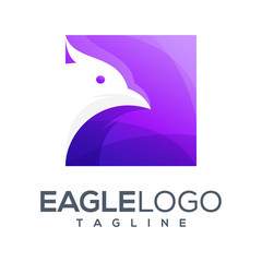 eagle colorful logo design vectors