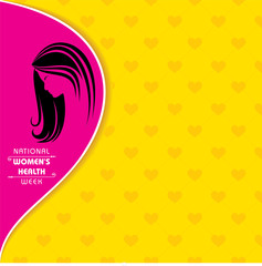illustration of National Women's health week begins on Mother's Day each year.