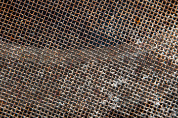 texture of rusty metal old dirty mesh