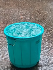 bucket of water